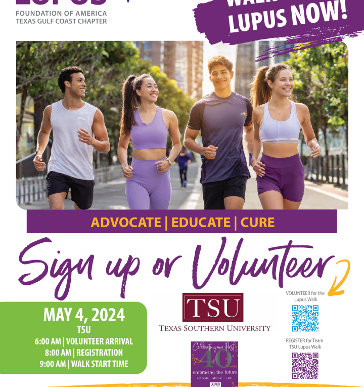 Lupus Walk Texas Southern University May 4th