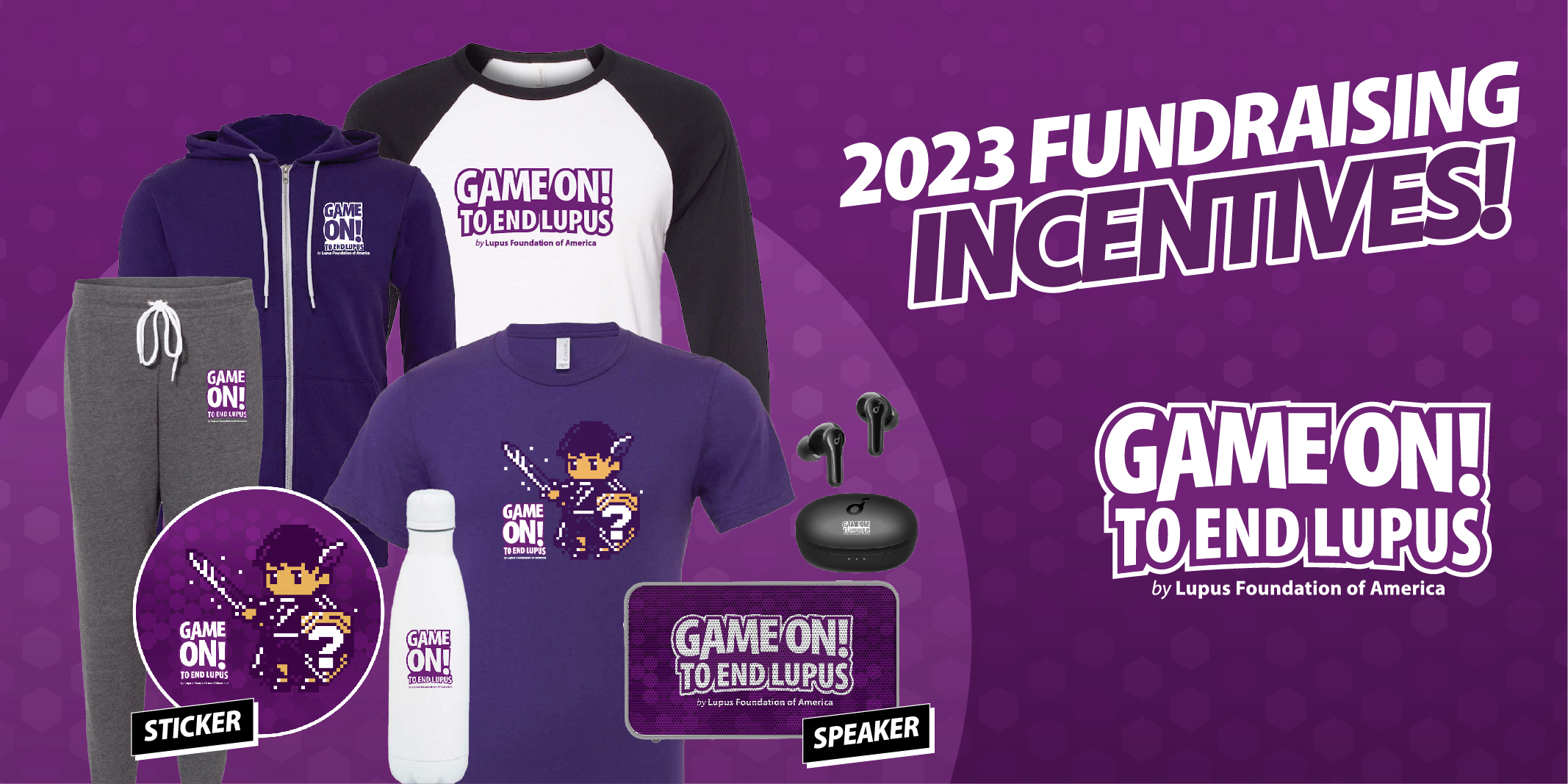 Game On to End Lupus 2023 incentives