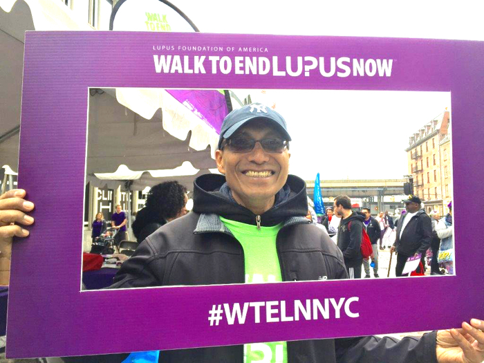 "Dan Barauh at the New York City Walk to End Lupus Now event"