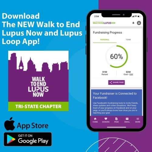 Download the NEW Walk to End Lupus Now App!