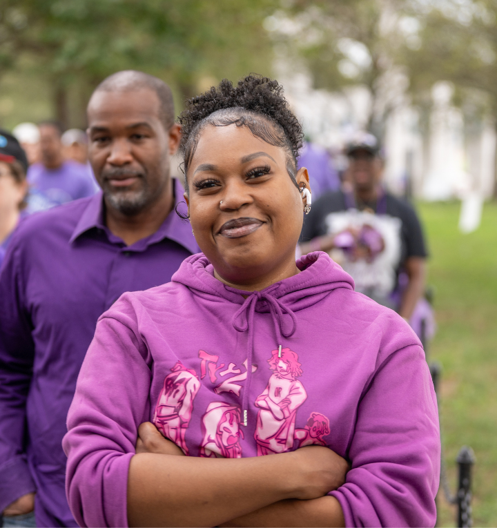 Lupus warrior with friends and family at the Walk to End Lupus Now