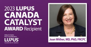 Lupus Canada Catalyst Award 2023 Joan Wither