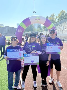 Cynthia with her walk team at the Walk to End Lupus Now