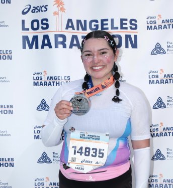 Image of Diana at the Los Angeles Marathon