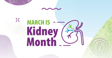 Text: March is Kidney Month